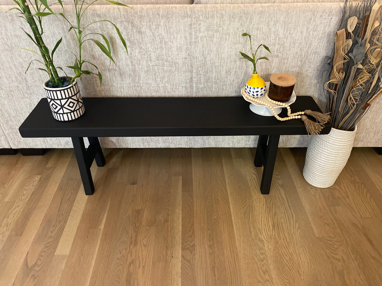 Handmade Barnwood Bench | Farmhouse Bench | Decorative Bench | Furniture | Entryway  | Skinny Bench| Accent Table | Home Decor | Plant Table
