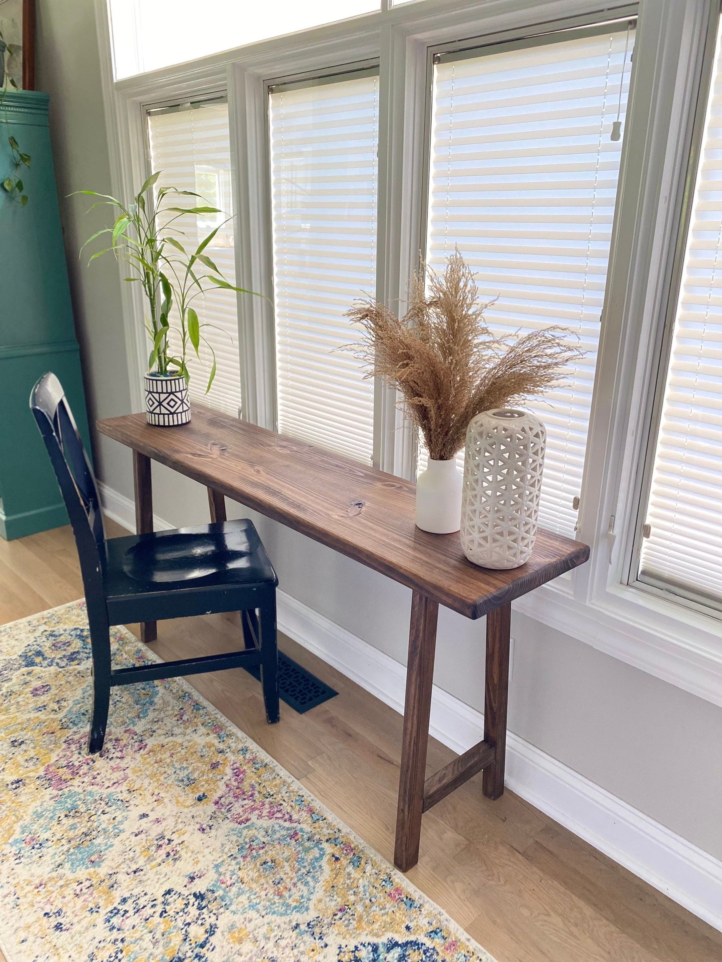 Handcrafted Writing Desk | Writing Table | Accent Table | Console Table | Wood | Barn Wood | Farmhouse | Office Furniture | Reclaimed Wood