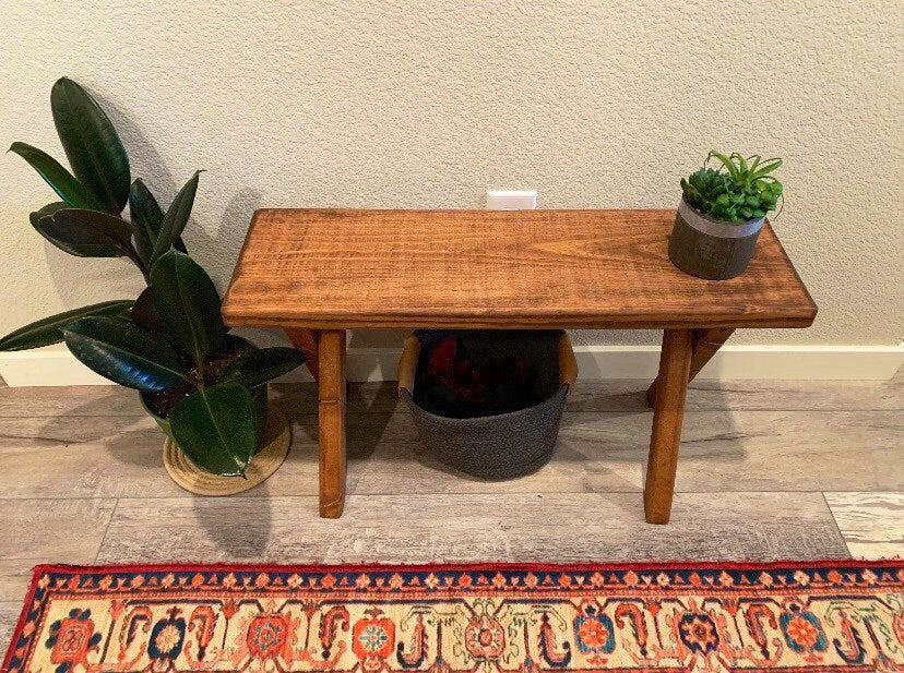 Handmade Farmhouse Bench | Barn wood bench | Rustic | Home decor | Furniture | Entry way | Porch Bench | Patio Bench | Table | Skinny Bench